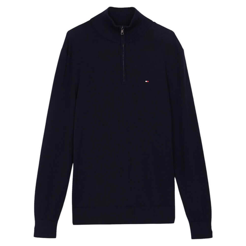 Tommy Hilfiger Quarter-Zip Mock Turtleneck Jumper